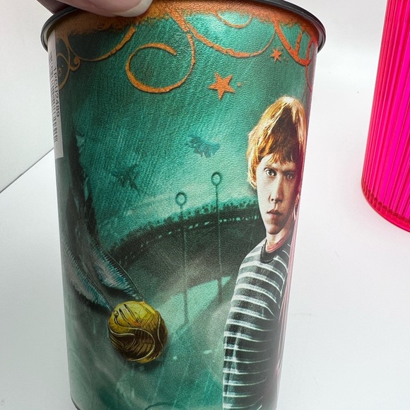 Tumbler & Cup- Starbucks 2023 Dragonfruit Neon Pink Stripe GRANDE & Harry Potter - Picture 6 of 17